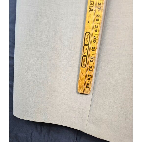 Vintage 1950s-60s MillerBresce By Fenway Beige Cashmere A-Line Coat With Fur Col - Picture 8 of 15